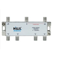 6 way TV Splitter 5-1000mhz 1 leg PP