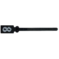 Cablemarker #8 Black - Strip of 10
