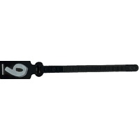 Cablemarker #9 Black - Strip of 10