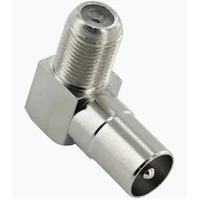 Right angled f-female to pal male adaptor