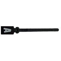 Cablemarker #A Black - Strip of 10