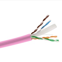 Cat6 Solid UTP Cable 305m Reel In Box Pink