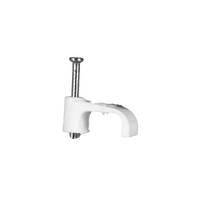 Flat Clip 2.5mm 3 Core TPS White (500 pack)