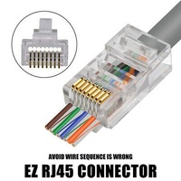 EZC6UTP Connector - CAT6/CAT5 Jar of 50