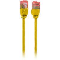 0.50M SLIM CAT6A PATCH LEAD YELLOW