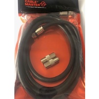RG6 qaud pay TV cable F-F