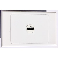 Wall plate with HDMI insert